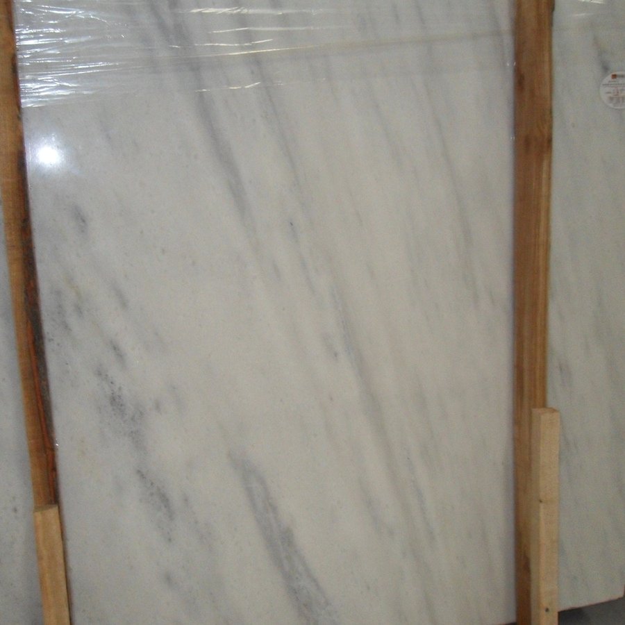 polar white marble slab