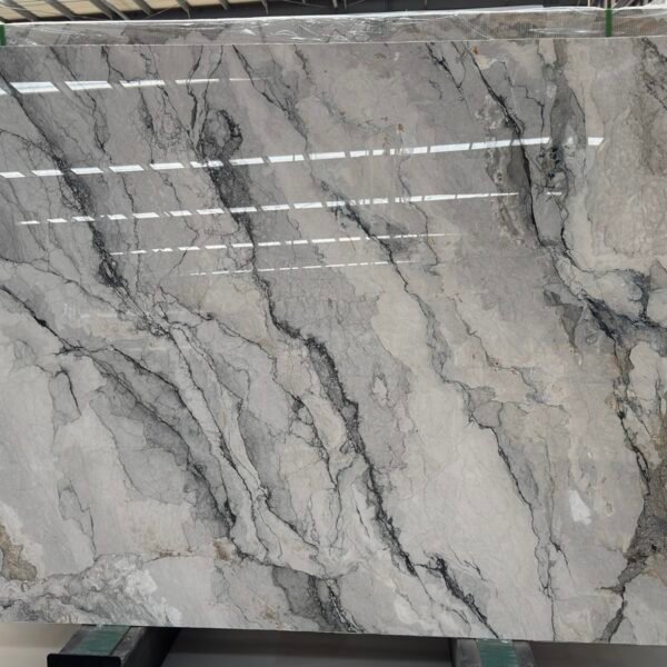 white camouflage marble slab