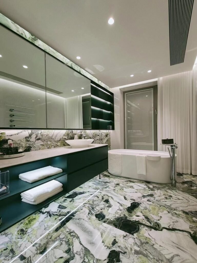 white jade marble bookmatch slabs supplier for hotels