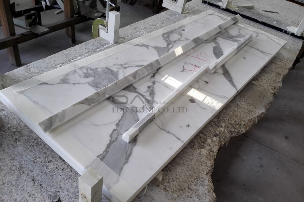 white marble countertops installed cost per square foot 2025