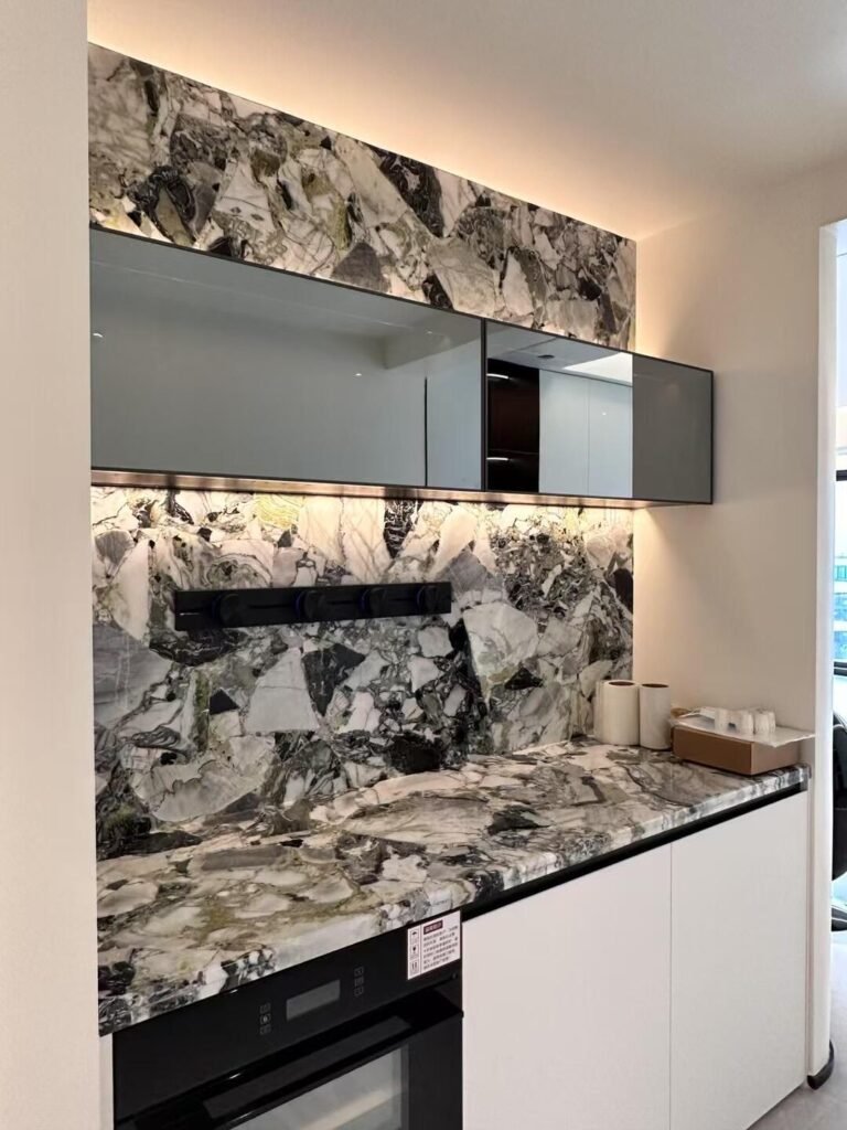 white marble with green veins