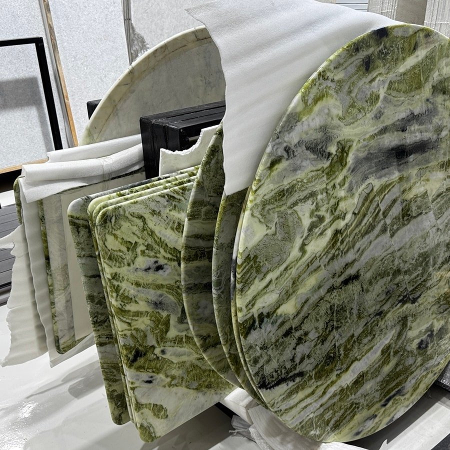 Emerald Green Marble Tables