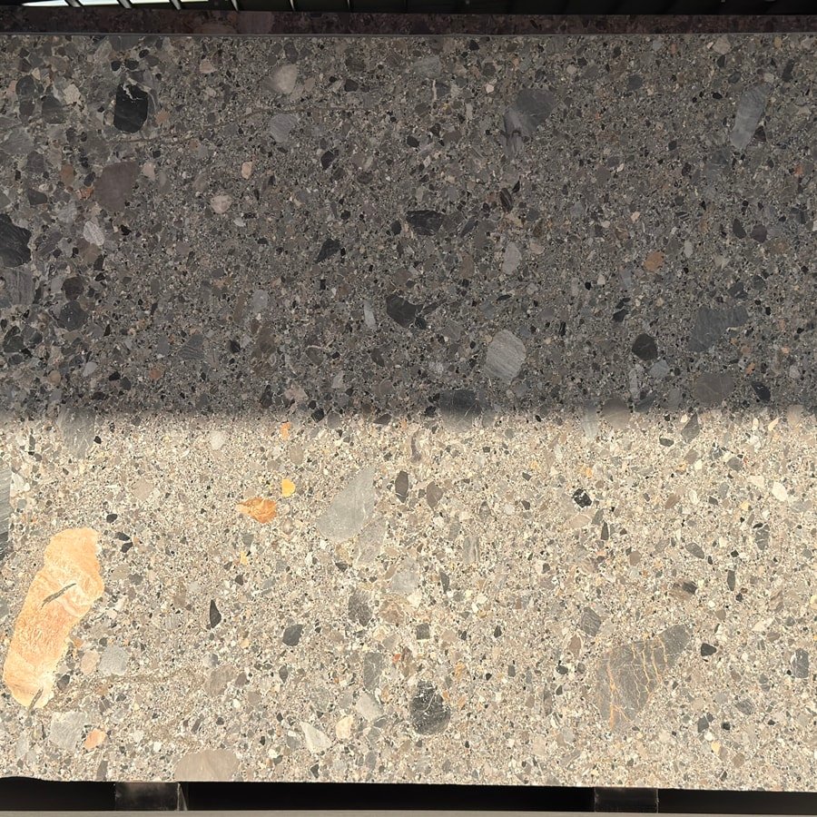 Grey Fossil Marble Slab