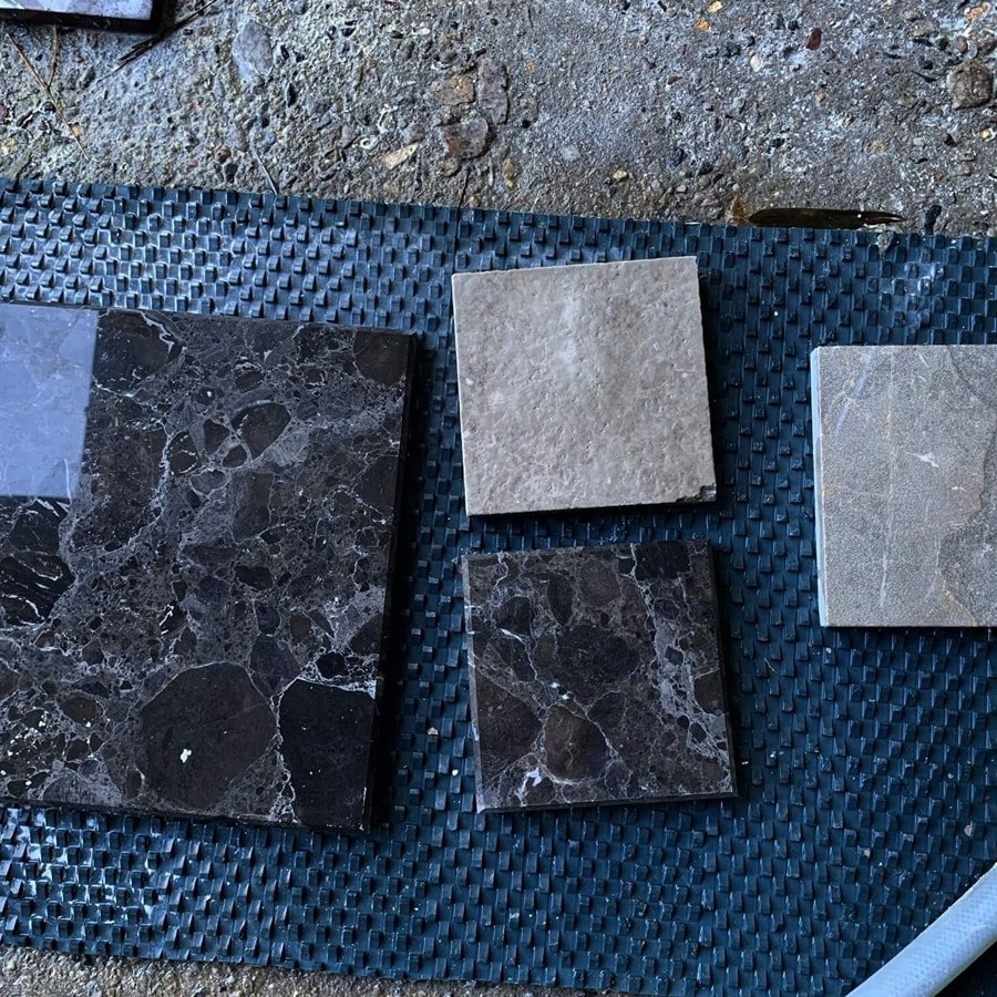 Louis Gray Agate Marble Tiles