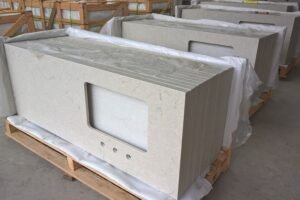 Non-porous engineered quartz