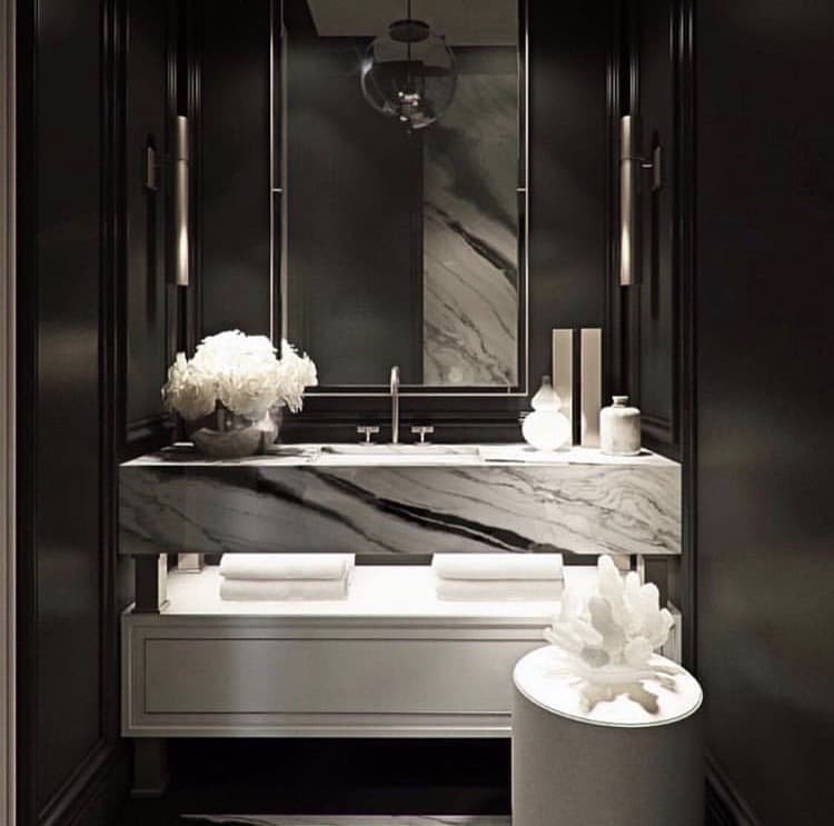 Panda Marble Bathroom