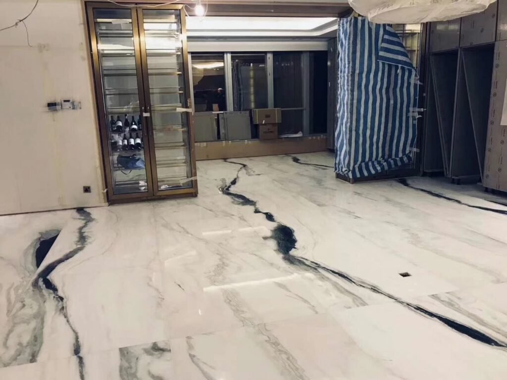 Panda marble tile