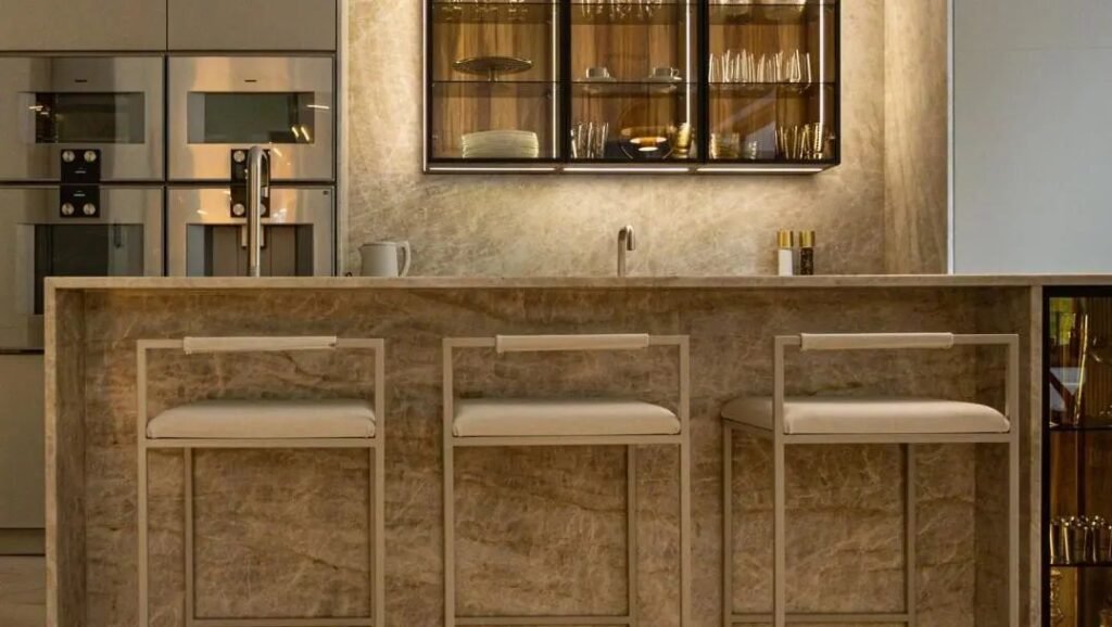 Taj Mahal quartzite countertops with white cabinets installation cost