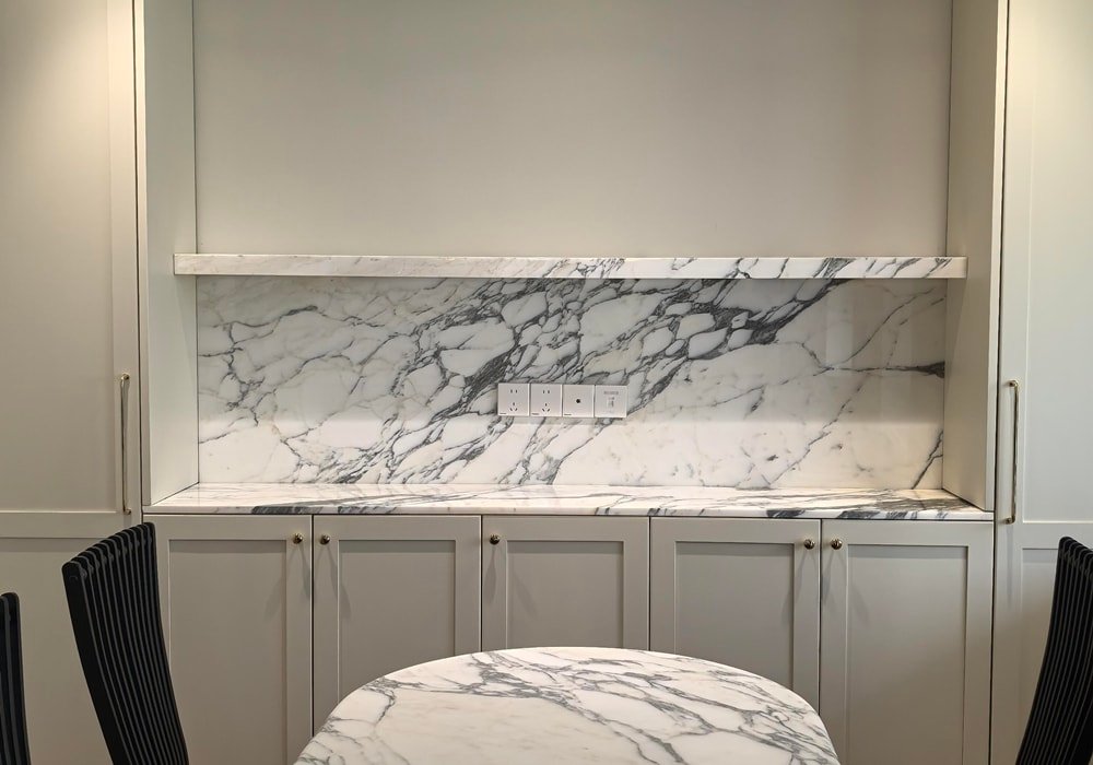 curved marble countertops