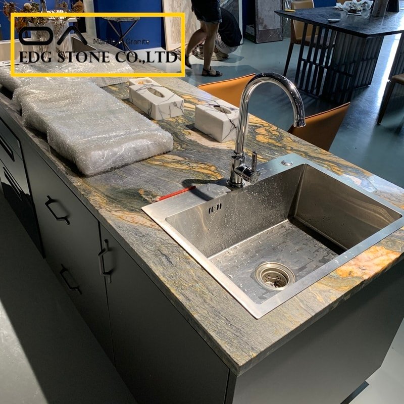 difference between honed and leathered countertops