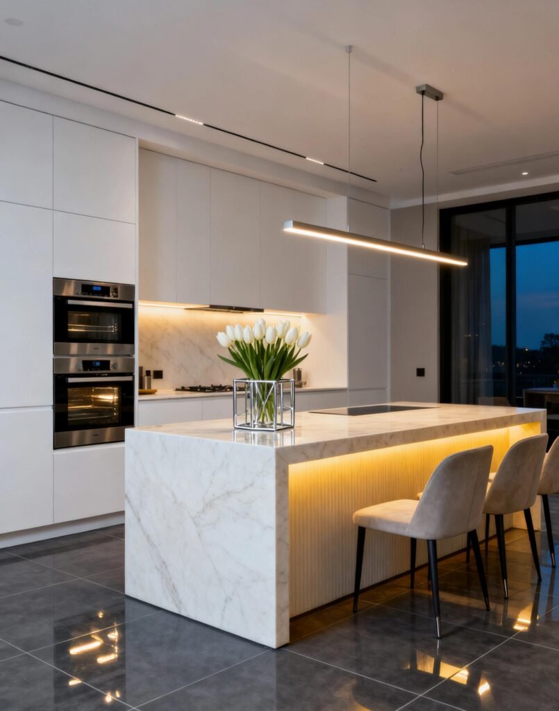 waterfall edge countertop