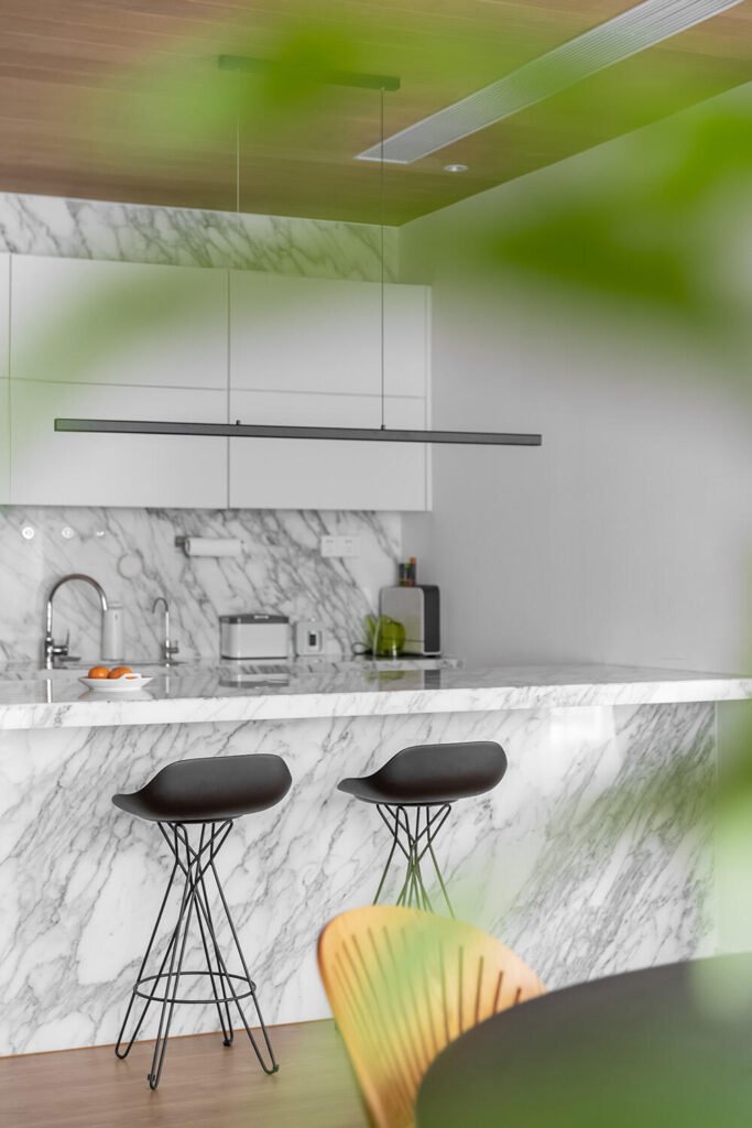 waterfall-edge countertops