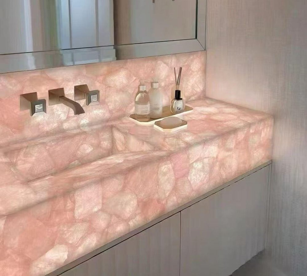 Onyx countertop vs quartz