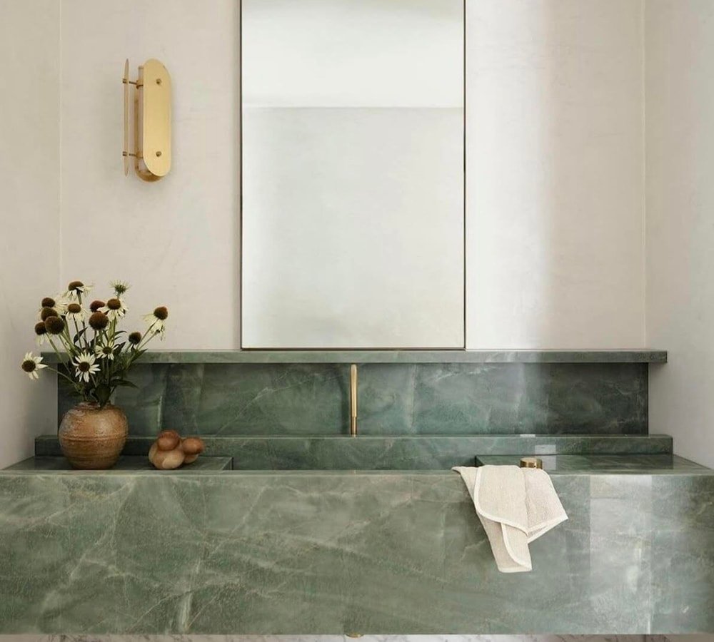 Quartzite bathroom countertops