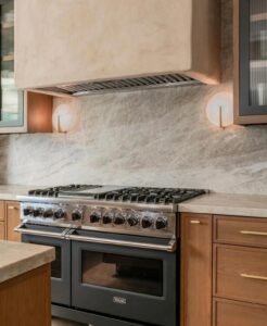 Slab backsplash