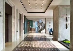 Taj Mahal quartzite hotel lobby