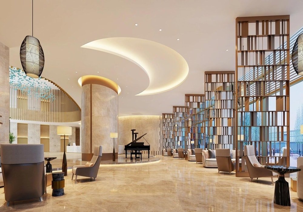 hotel lobby stone