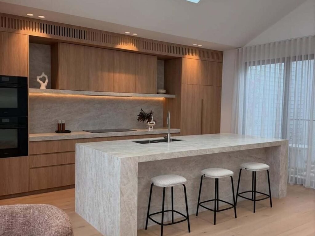 Taj Mahal Quartzite kitchen
