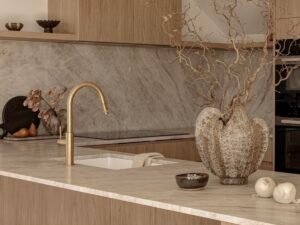 Taj Mahal Quartzite kitchen