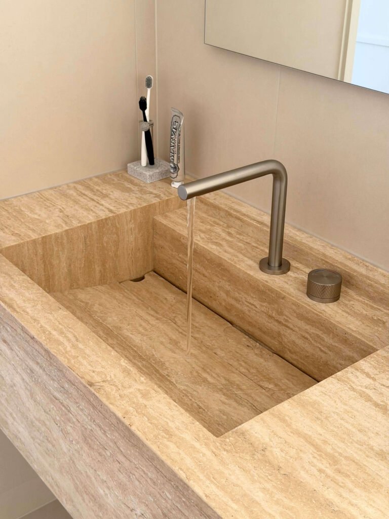 honed limestone countertops