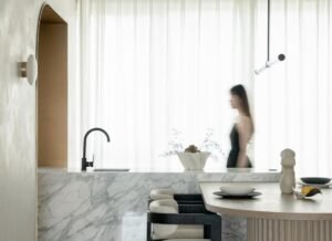 Carrara White Marble Kitchen Countertop
