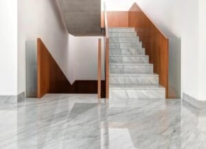 Carrara White Marble flooring