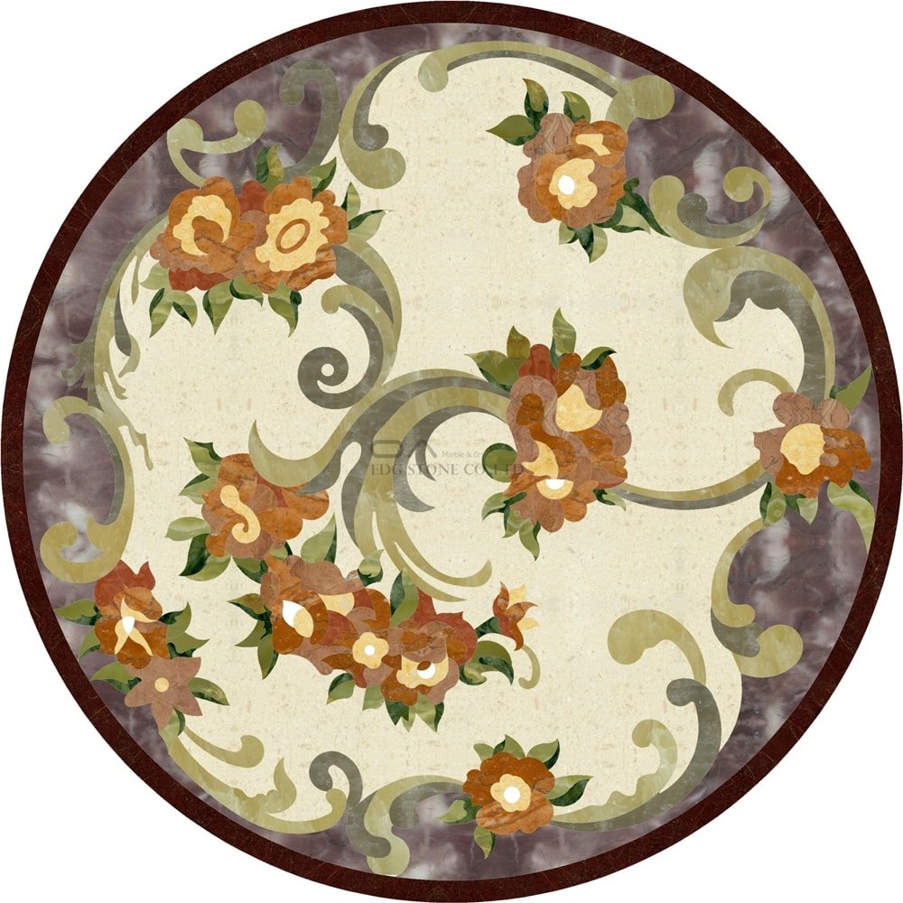 Stone Medallion Mosaic floor