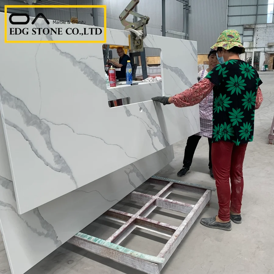 calacatta quartz kitchen countertops