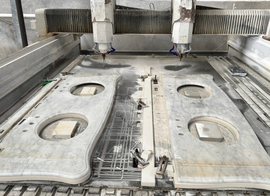 marble bathroom countertop