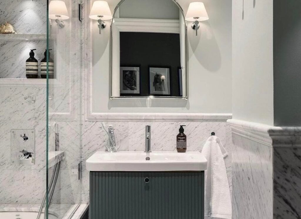 marble bookmatch wall
