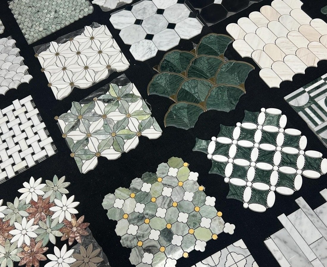 stone mosaic tile sheets