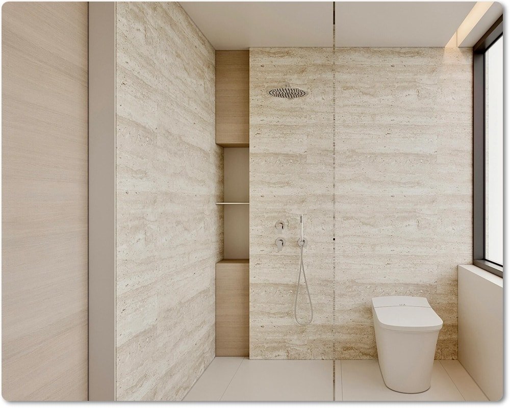 Quartz Slabs for Shower Walls