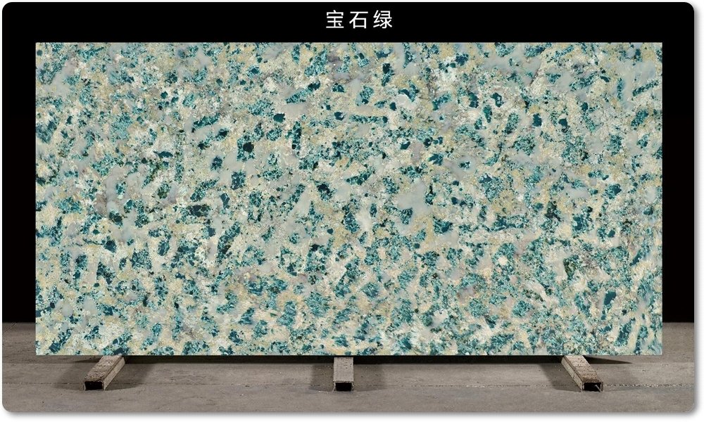 green quartz slabs