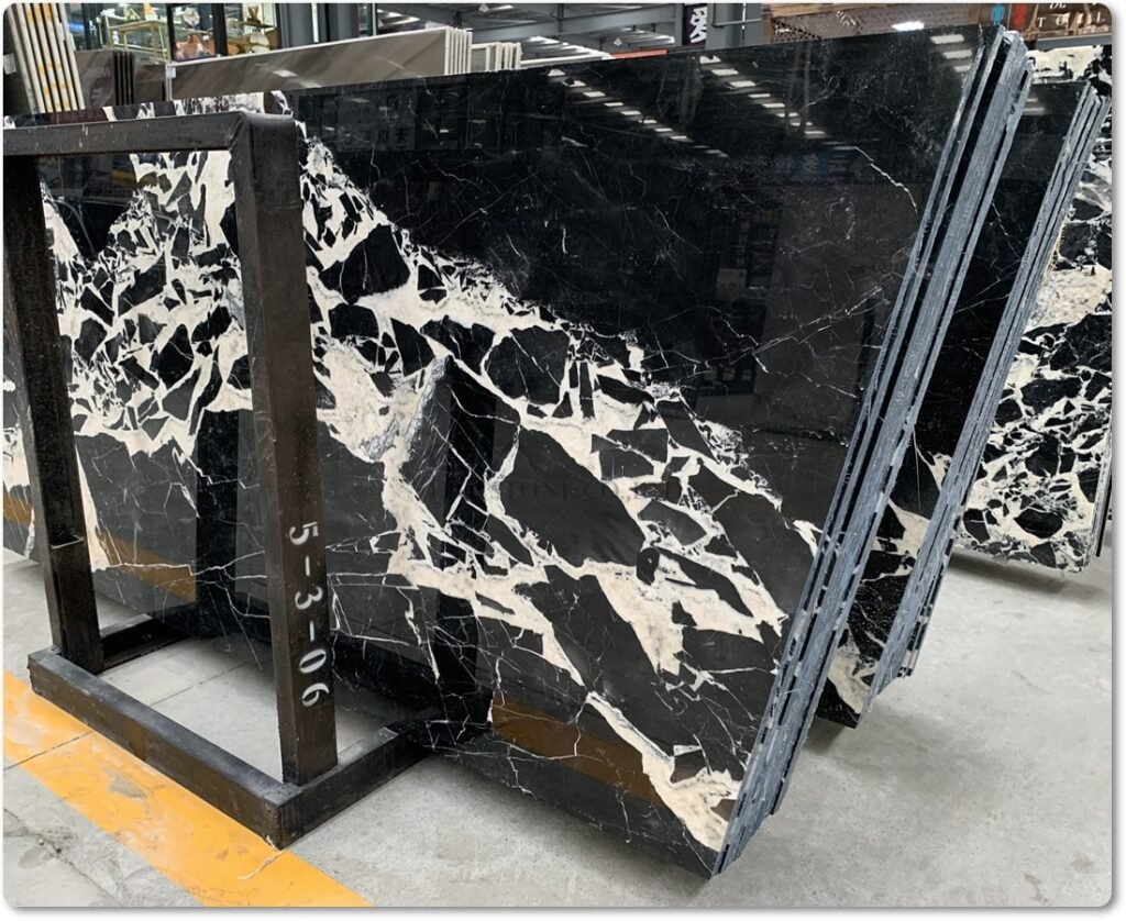 polished marble countertop