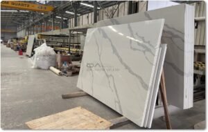 quartz stone slabs manufacturing process