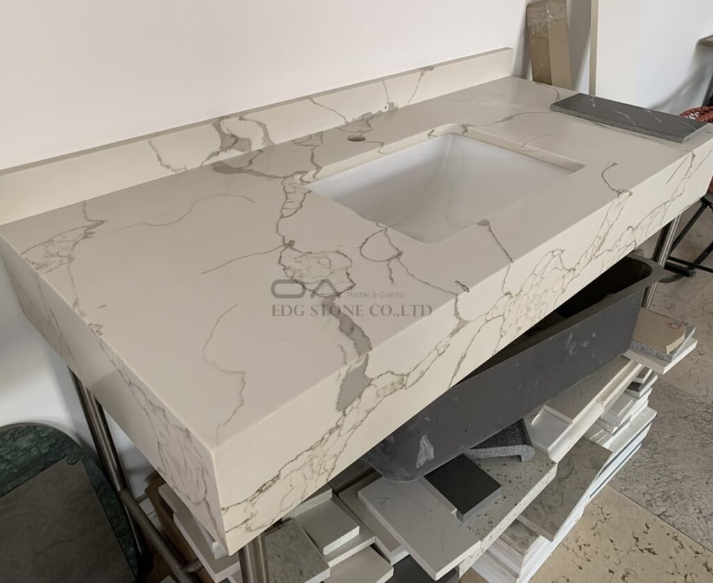 quartz vanity tops with undermount sink