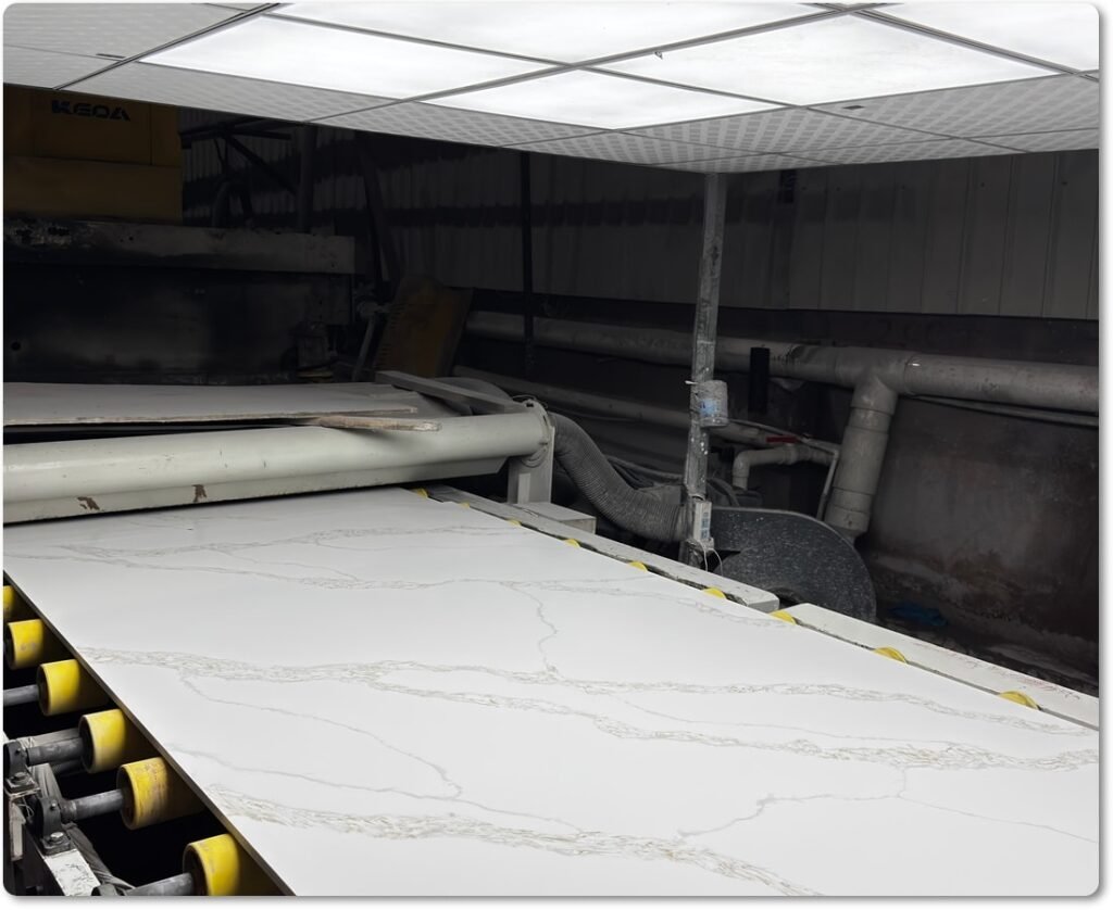 white quartz countertop