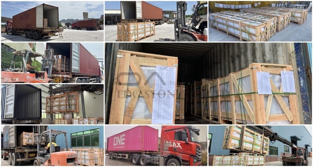 Calacatta Marble container loading