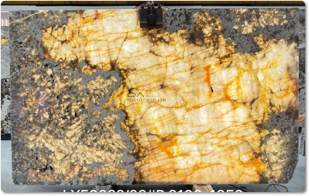 Cristallo Quartzite Slabs and Exotic Quartzites