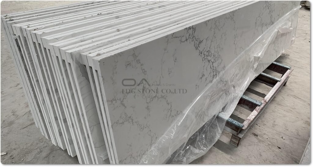 Gold Calacatta Quartz countertops supplier