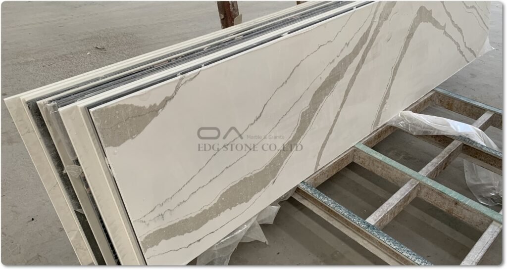 Gold Calacatta Quartz countertops supplier