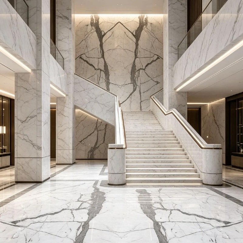 Marble Stone Balustrade Staircase