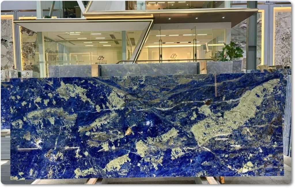 blue quartzite feature walls