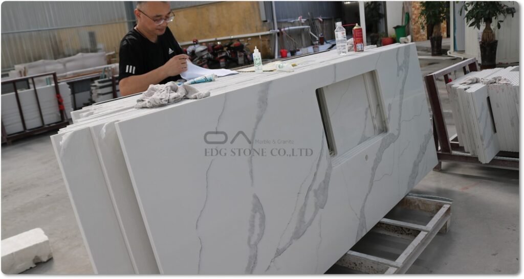 calacatta elysio quartz countertop supplier