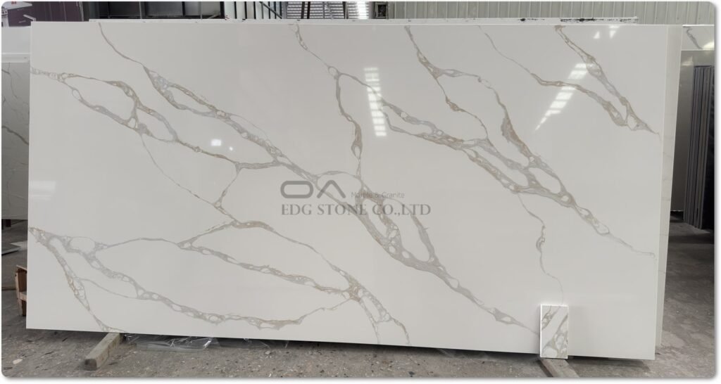 calacatta laza quartz slab supplier