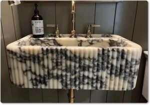calacatta marble sinks