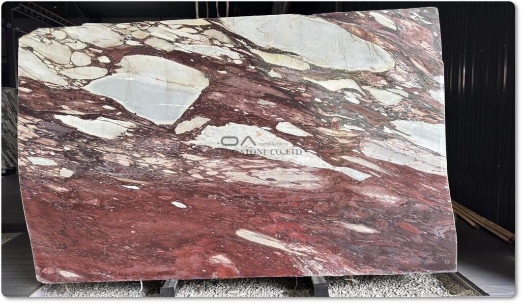 calacatta marble viola slab selection