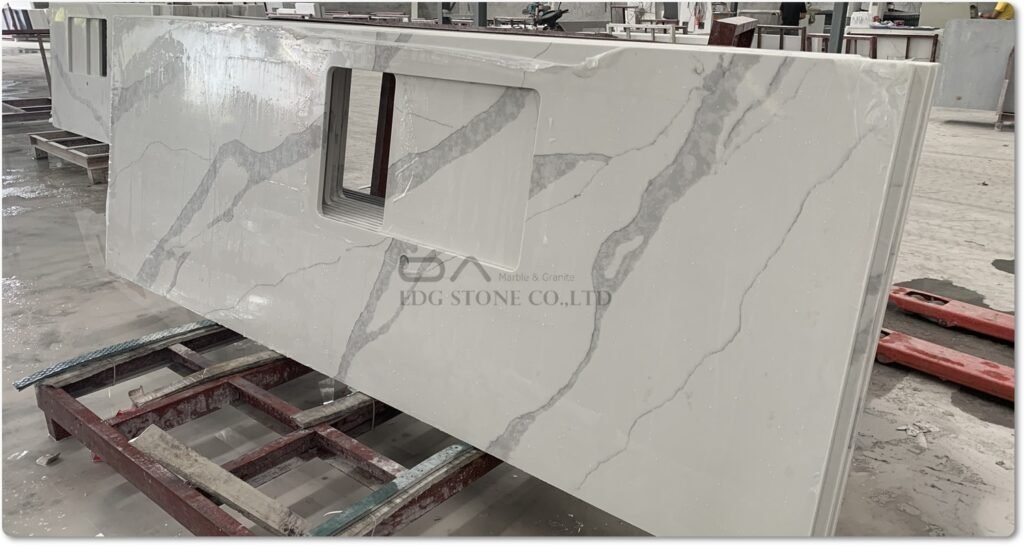 calacatta quartz countertops for commercial projects