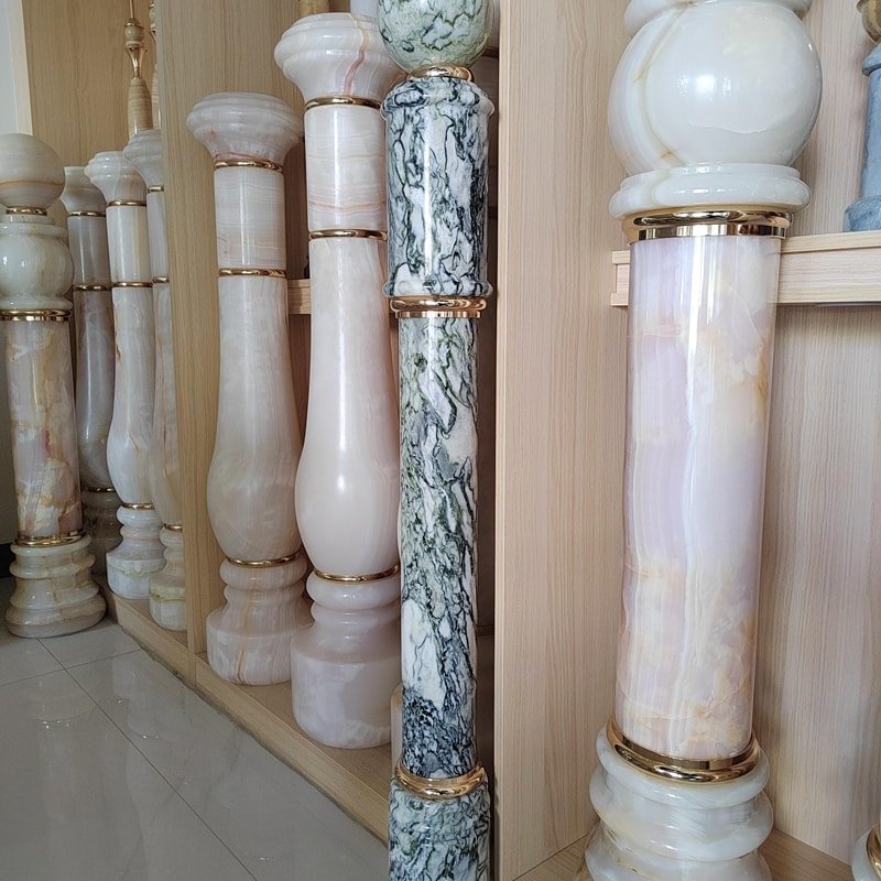 faux stone balustrades