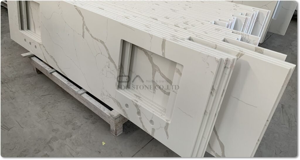 luxury bathroom vanity quartz